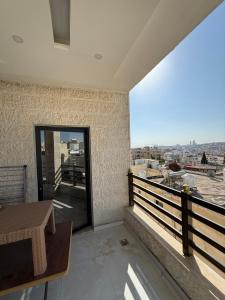 Balkón nebo terasa v ubytování Sport city