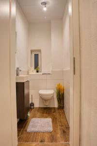 Koupelna v ubytování Krumpes Quarters