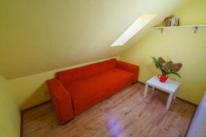 Χώρος καθιστικού στο Uroczy domek nad jeziorem