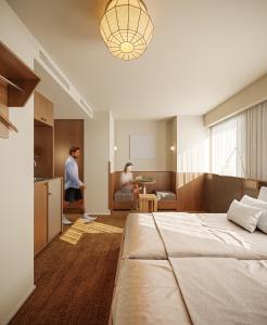 Ένα ή περισσότερα κρεβάτια σε δωμάτιο στο Tokyu Stay Shibuya Ebisu