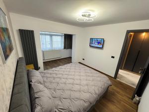 Postel nebo postele na pokoji v ubytování Apartament The Loft