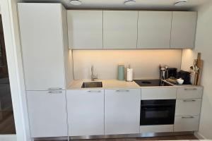 Køkken eller tekøkken på Hello Zeeland - Vroonweg 40