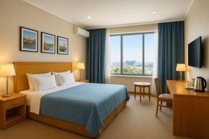 Postel nebo postele na pokoji v ubytování Rest Deluxe Hotel + 56 fotografií