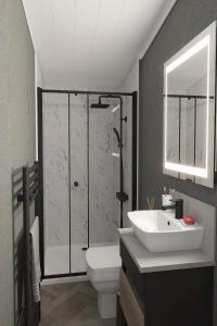 Koupelna v ubytování The Hideout Sleeps 4 at Thurston Manor Park