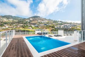 En generel udsigt til bjerge eller udsigt til bjerge taget fra lejligheden