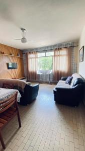 Postel nebo postele na pokoji v ubytování Apto 2 quartos com vista para o mar - Centro - Ubatuba + 16 fotografií