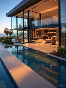 Πισίνα στο ή κοντά στο Malibu test apartment pool view 4