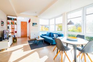 Χώρος καθιστικού στο Residenz Meeresblick D Fewo 18