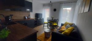 Η κουζίνα ή μικρή κουζίνα στο Apartament Black Oak