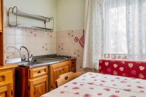 Η κουζίνα ή μικρή κουζίνα στο Appartamento Aurone