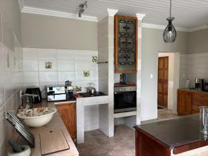 Η κουζίνα ή μικρή κουζίνα στο Kleine Croft Farm Cottage