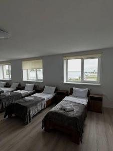 Postel nebo postele na pokoji v ubytování Агро Готель