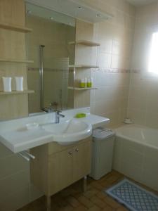 Koupelna v ubytování Les Iris