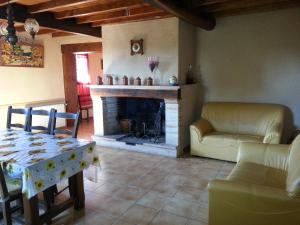 Χώρος καθιστικού στο Gîte de Viole