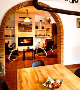 Posezení v ubytování El Rincón del Guardal, Alojamiento Rural y Guías de Montaña