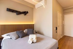 Voodi või voodid majutusasutuse Studio próximo ao Hospital São Paulo toas