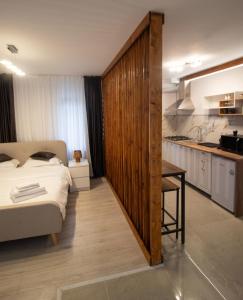 Η κουζίνα ή μικρή κουζίνα στο Magnolia Loft