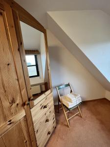 Postel nebo postele na pokoji v ubytování Ferienwohnung Möwe In Ummanz Lüßvitz