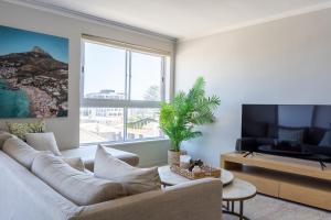 Χώρος καθιστικού στο Sandy Lodge 201