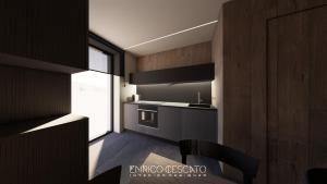 Nhà bếp/bếp nhỏ tại La Dane Zoncolan aparthotel & spa