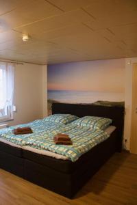 Ένα ή περισσότερα κρεβάτια σε δωμάτιο στο Ferienhaus Kiara