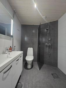 Et badeværelse på Arctic City Base apartment + 13 billeder