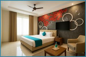 Postel nebo postele na pokoji v ubytování Baliapanda Road Arpana JK Palace Inn # Parking # Wifi - Fully Air Conditioning Room- Prime Location Best Hotel