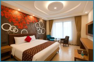 Postel nebo postele na pokoji v ubytování Baliapanda Road Arpana JK Palace Inn # Parking # Wifi - Fully Air Conditioning Room- Prime Location Best Hotel