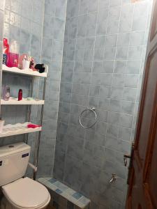 Vannituba majutusasutuses Chambre Ez