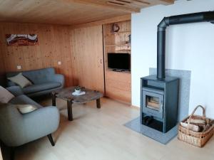 Posezení v ubytování Rheintalblick