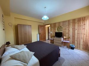 TV a/nebo společenská místnost v ubytování B&B A Casa di Nonna