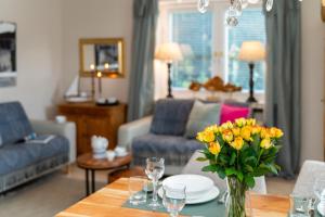 Χώρος καθιστικού στο Sylter Seestern App Wattglück