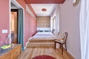 Ένα ή περισσότερα κρεβάτια σε δωμάτιο στο Design Apartment city center with free parking