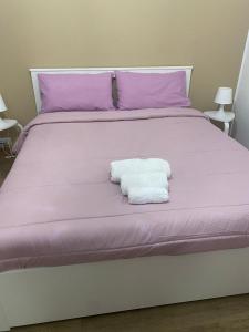 Ένα ή περισσότερα κρεβάτια σε δωμάτιο στο Good vibe room