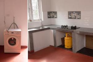 KatugastotaKandy Heritage Edge的带水槽和洗衣机的厨房