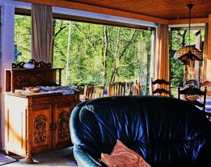 Posezení v ubytování Ferienwohnung Chalet Wiedfluh In Waldbreitbach