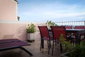 Balkón nebo terasa v ubytování spacieux appartement - vue sur chenal - 6 personnes