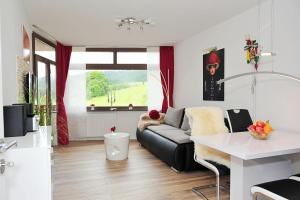 TV a/nebo společenská místnost v ubytování Tolles Appartement Mit Pool In Schluchsee