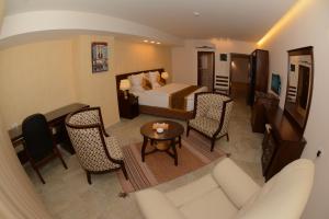 Posezení v ubytování Royal Suites