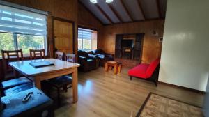 Χώρος καθιστικού στο Cabanas Yessi