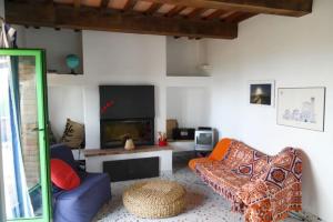 Istumisnurk majutusasutuses Wohnung Sonnenaufgang In Monte Vibiano Vecchio