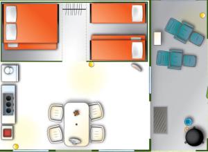 Plano de Glamlodge camping la masia