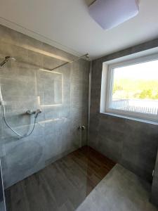 Koupelna v ubytování Apartmán Raj