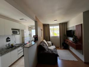 Nhà bếp/bếp nhỏ tại Refúgio tranquilo no coração de São Pedro