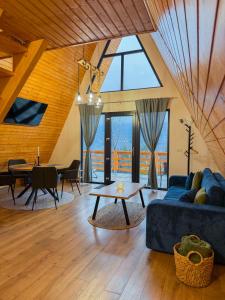 Χώρος καθιστικού στο Art A Cabin