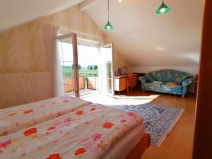 Postel nebo postele na pokoji v ubytování Ferienwohnung 2