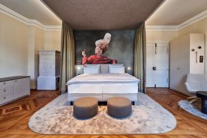 Ένα ή περισσότερα κρεβάτια σε δωμάτιο στο Villa Keller by Erasmus