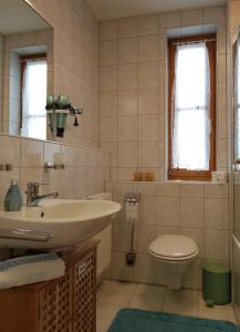 Vannituba majutusasutuses Charmante Wohnung In Langfurth Mit Kleinem Balkon +16 fotot