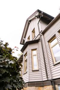 a house with windows on the side of it at Villa Waldidyll in Braunlage