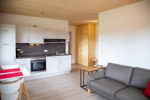 Kuchyň nebo kuchyňský kout v ubytování Ferienwohnung Im Illertal